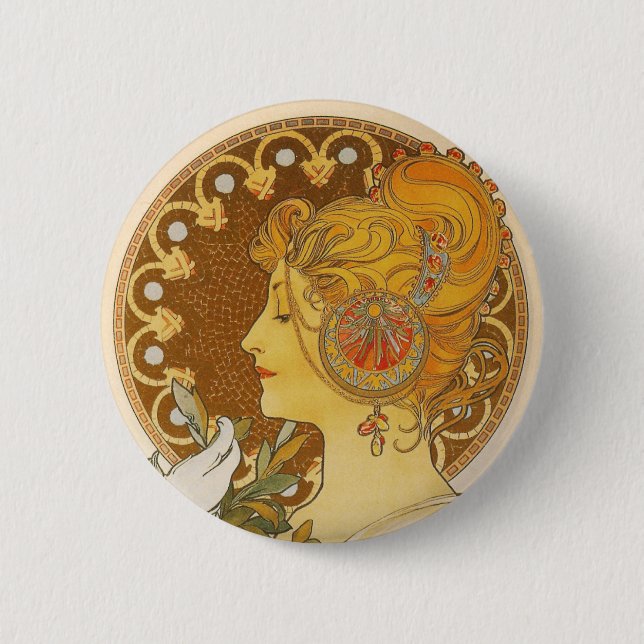 Quill 6 Cm Round Badge (Front)