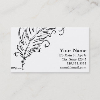 Quill Pen Business Card