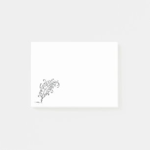Quill Pen Post-It Notes