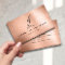 Quill Rose Gold Foil Business Card