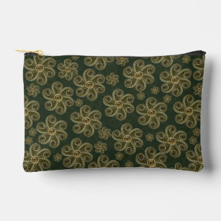 Quilled Woodland Floral Pattern Accessory Pouch