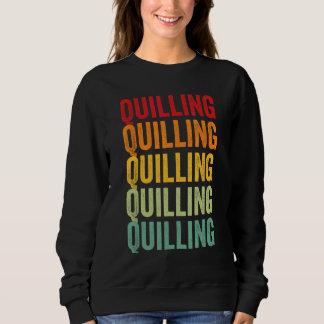 Quilling Quilling Hobbyist Rainbow Design Sweatshirt