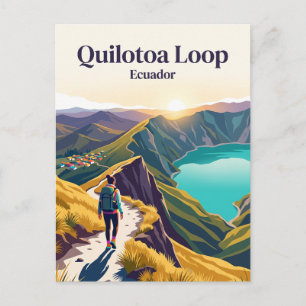 Quilotoa Loop Ecuador Postcard