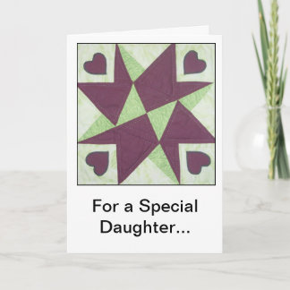 Quilt Block Encouragement Greeting Card