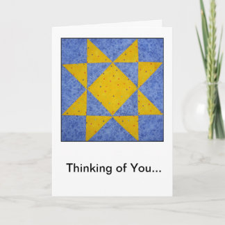 Quilt Block Friendship/Sympathy Greeting Card
