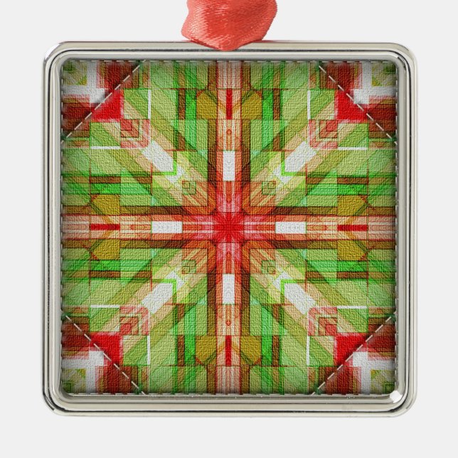 Quilt blocks series #1 metal ornament (Front)