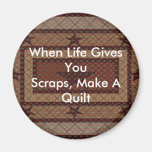Quilt Button Magnet