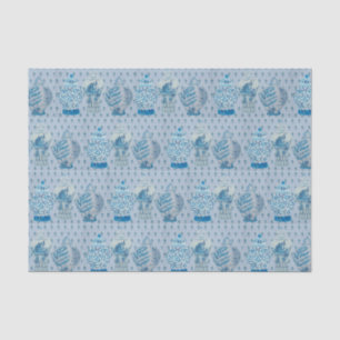 Quilt Chinoiserie Ginger Jar  Tissue Paper