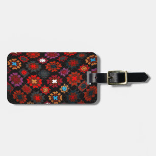 Quilt Crochet Luggage Tag