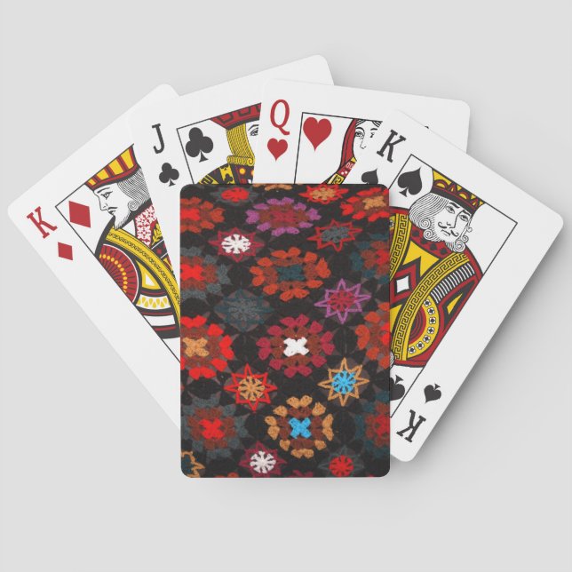 Quilt Crochet Playing Cards (Back)