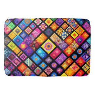 Quilt Design Bath Mat