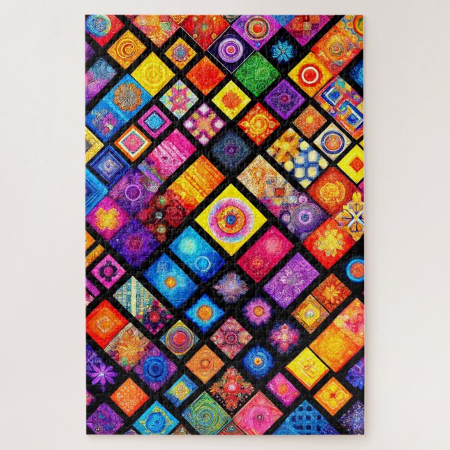 Quilt Design Jigsaw Puzzle (Vertical)