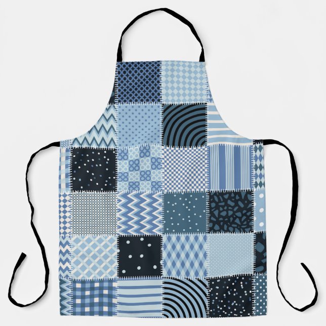 Quilt design. Seamless patchwork pattern from stit Apron (Front)