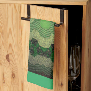 Quilt Green Tea Towel