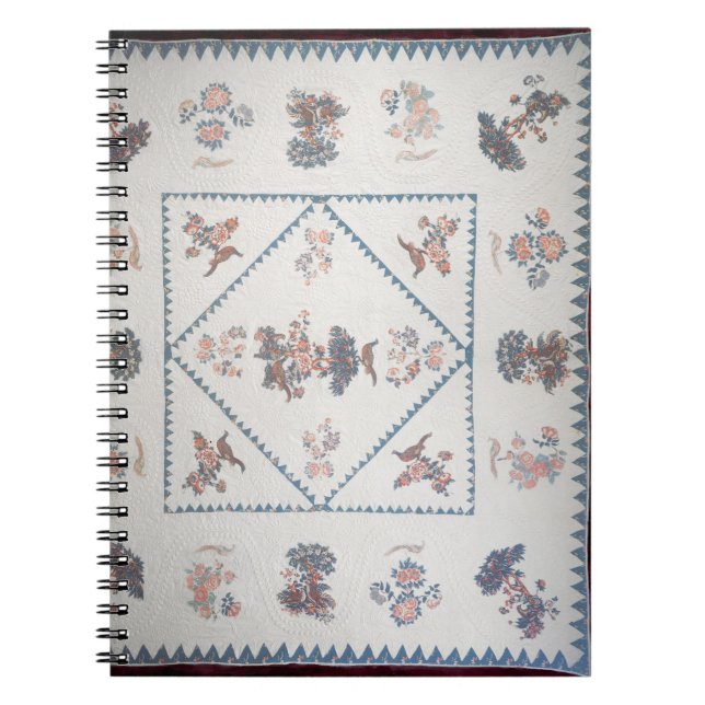 Quilt in 'Broderie Perse', c.1800 (applied, printe Notebook (Front)