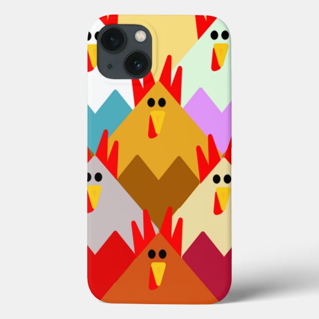 Quilt-Inspired Chickens  Case-Mate iPhone Case (Back)