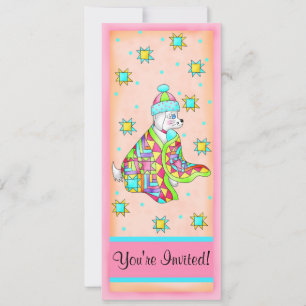 Quilt Lover Dog Invitation Customisable