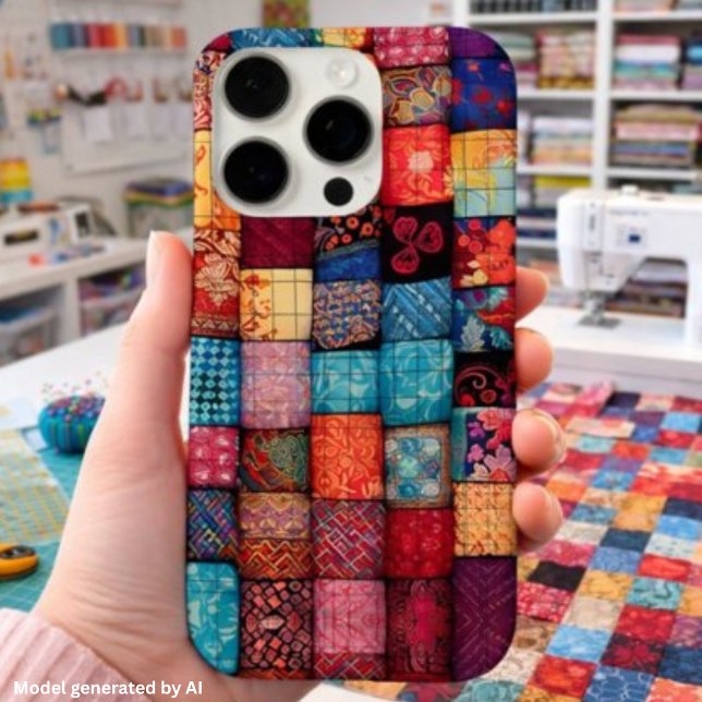 Quilt Lover’s Design - Patchwork Art iPhone Case (Creator Uploaded)