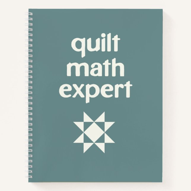 Quilt Math Expert Quilter's Graph Paper Notebook (Front)