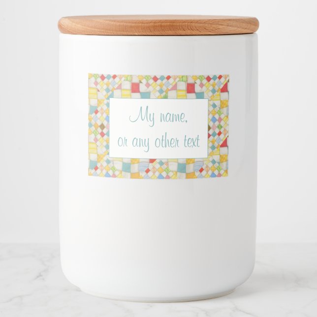 QUILT MOSAIC 2"x3" Label / Horizontal (Front)