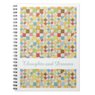 QUILT MOSAIC 6.5x8.75 Spiral Notebook + Text