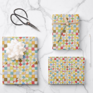 QUILT MOSAIC Flat Sheet Wrapping Paper 