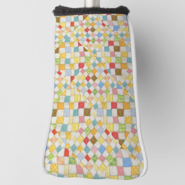 QUILT MOSAIC Golf Putter Cover  (Rotate 90)