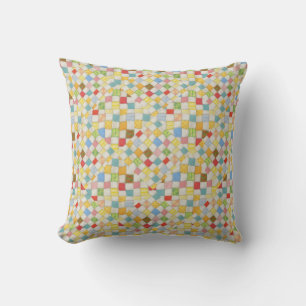 QUILT MOSAIC Square Throw Pillow