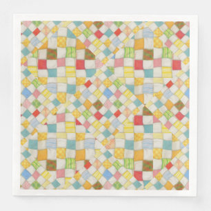 QUILT MOSAIC Standard Dinner Paper Napkins