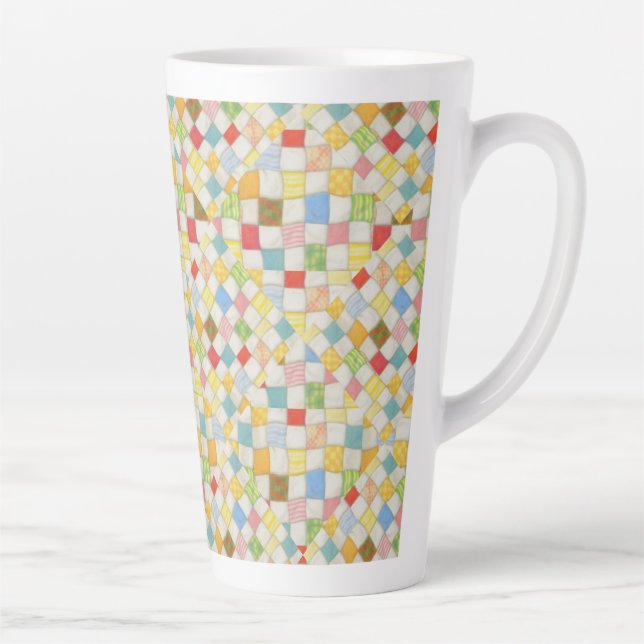 QUILT MOSAIC Tall Latte Mug  (Right)
