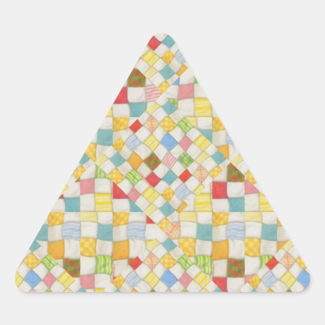 QUILT MOSAIC Triangle Stickers (Front)