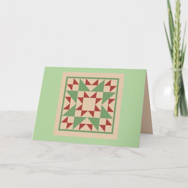 Quilt Note Cards - Odd Fellows Block (Front)