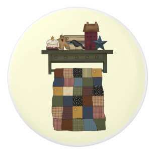 Quilt on Rack Drawer knob