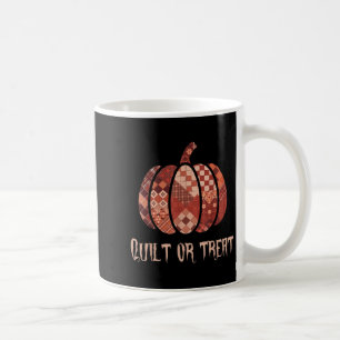 Quilt Or Treat Patchwork Pumpkin Quilters Autumn H Coffee Mug