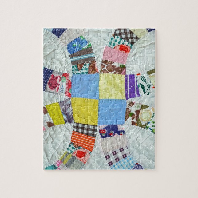 Quilt pattern jigsaw puzzle (Vertical)