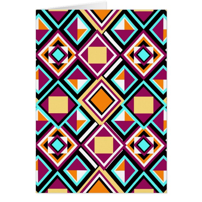 Quilt Pattern Repeat Art Card (Front)
