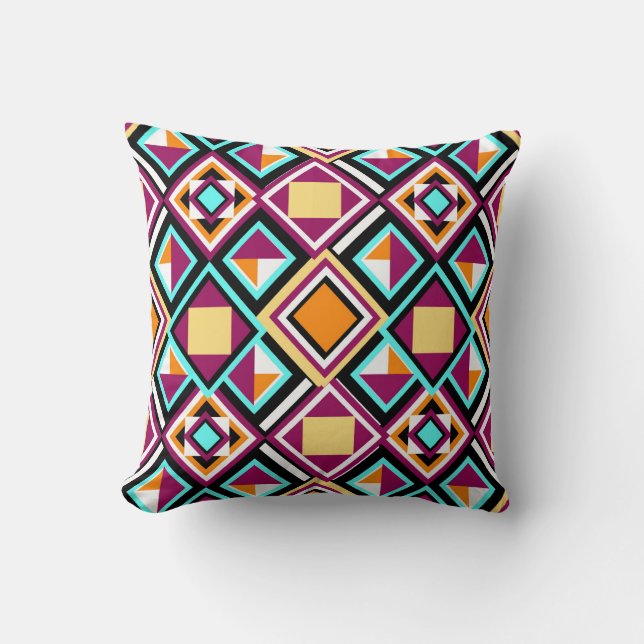 Quilt Pattern Repeat Pillow! Cushion (Front)