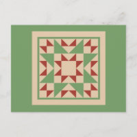 Quilt Postcard - Odd Fellow Block
