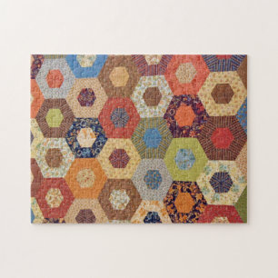 Quilt Quilter Image Sewing Fan Jigsaw Puzzle