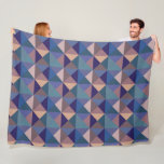 Quilt Square Pattern Fleece Blanket<br><div class="desc">Designed by Carrie Fink.  Printed and shipped by Zazzle or their partners.</div>