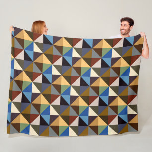 Quilt Square Pattern Fleece Blanket