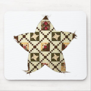 Quilt Star Mouse Pad