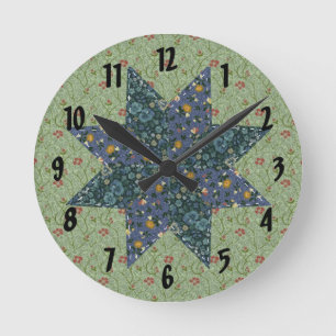 Quilt Star Wall Clock