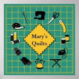 Quilt Time Customise the Label Poster