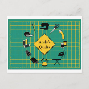 Quilt Time Customiz the Label Postcard