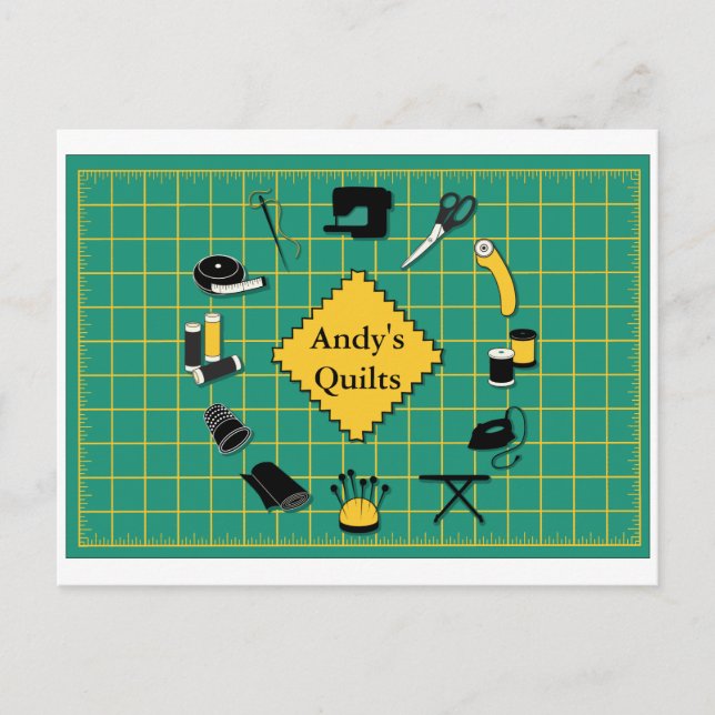 Quilt Time Customiz the Label Postcard (Front)