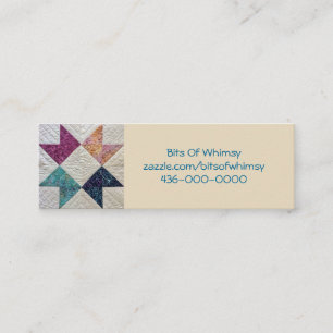 Quilted Batik Business Card