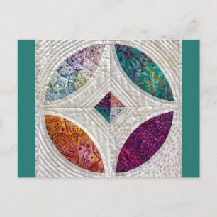 Quilted Batik Postcard