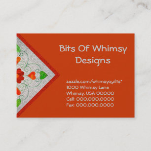 Quilted Business Cards