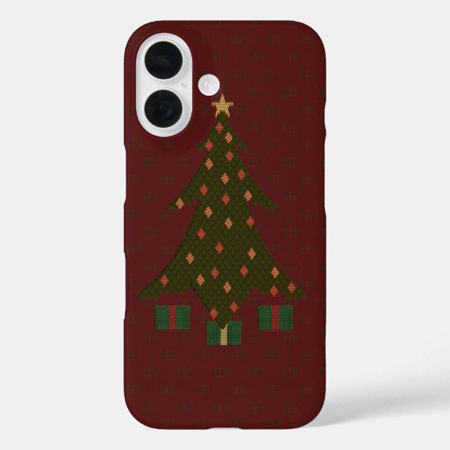 Quilted Christmas Case-Mate Phone Case (Back)